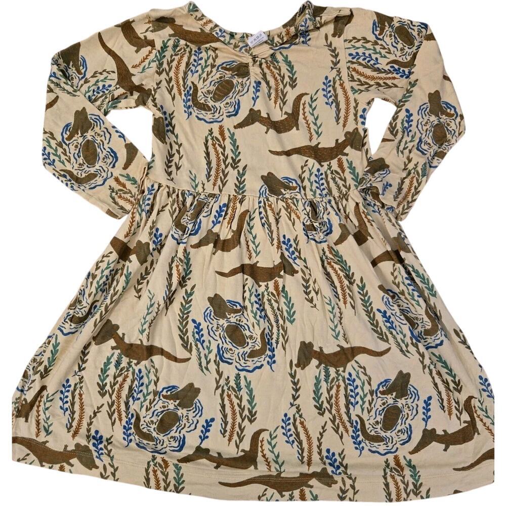 KATE QUINN Alligator Crocodile Twirl Dress 5T Bamboo